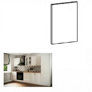 SICILIA fehér mdf mosogatógép előlap 44, 6cm kép