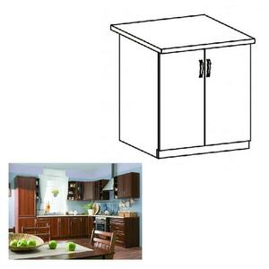 SICILIA barna mdf alsó konyhaszekrény 60cm kép