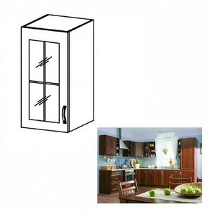 SICILIA II barna mdf felső konyhaszekrény balos 30cm kép