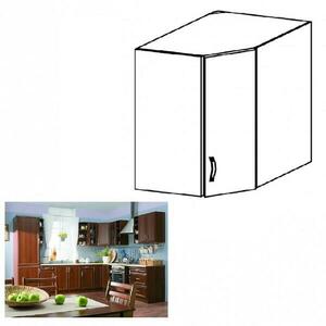 SICILIA barna mdf felső sarok konyhaszekrény 60cm kép