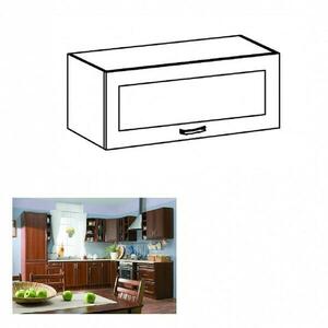 SICILIA E barna mdf felső konyhaszekrény 80cm kép