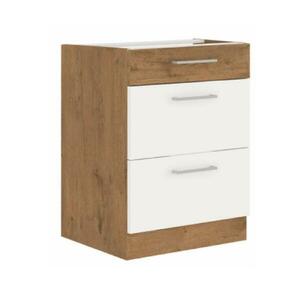 VEGA fehér mdf fiókos alsó konyhaszekrény 60cm kép