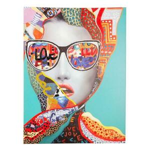 TALENT piros vászon festmény kép