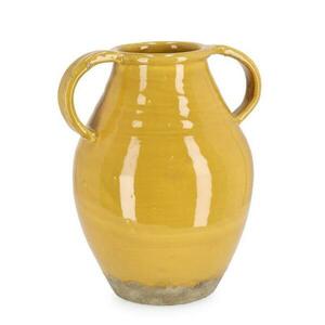 DARUMA sárga terracotta váza kép