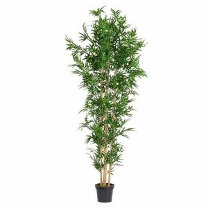 BAMBOO zöld műanyag művirág kép