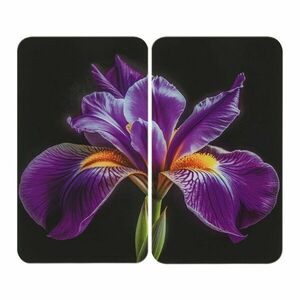 Edzett üveg tűzhely fedőlap szett 2 db-os 52x30 cm Iris – Wenko kép