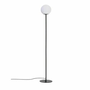 Fehér-fekete állólámpa üveg búrával (magasság 155 cm) Brisia – Kave Home kép