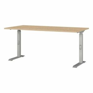 Állítható íróasztal tölgyfa dekoros asztallappal 80x160 cm Downey – Germania kép