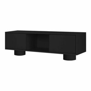 Fekete TV-állvány 160x48x42 cm Taro – noo.ma kép