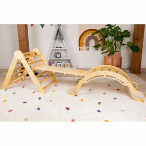 Mászószett Pikler-háromszög, deszka, montessori hinta kép