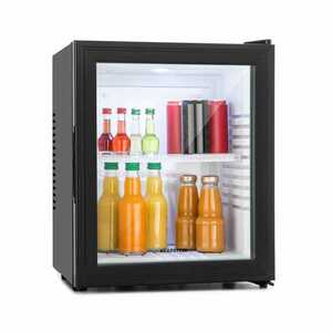 Klarstein Brooklyn minibár, 30 liter, F energiahatékonysági osztály, fekete, üveg kép