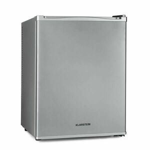 Klarstein Happy Hour 40, mini hűtőszekrény, 40 liter, 5 -15°C, csendes, 23dB, LED világítás, ezüst kép