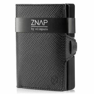 Slimpuro ZNAP, vékony pénztárca, 12 kártya, érmetartó, 8, 9 x 1, 8 x 6, 3 cm (SZ x M x M), RFID védelem kép