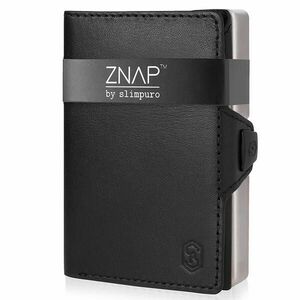 Slimpuro ZNAP, vékony pénztárca, 12 kártya, érmetartó, 8, 9 x 1, 8 x 6, 3 cm (SZ x M x M), RFID védelem kép