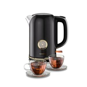 Klarstein Victoria vízforraló | 1, 7 liter | 2200 W | 360°-ban forgatható talp | Időtlen design kép