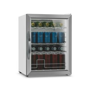 Klarstein Beersafe italhűtő üvegajtóval | 64 x 48 cm | 60 liter | 85 W | Ezüst/Fehér kép