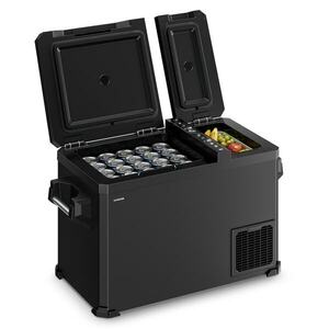 Klarstein Arctiq Duo hűtőtáska | Kompresszorral | 43 liter | 58 doboz | -18-20 °C | Fekete | 78 cm kép