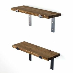 Lam005 Black and Walnut polc kép