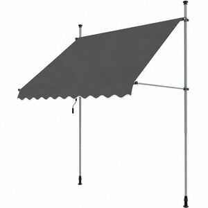 Apollo erkélynapellenző, 250 cm, szürke, 250 cm kép