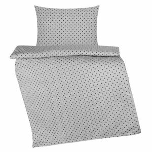 Bellatex Agata csillagok gyerek pamut ágyneműhuzat szürke, 90 x 135 cm, 45 x 60 cm kép