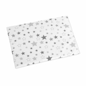 Bellatex Csillagok gyerek párna a kiságyba fehér szürke, 43 x 32 cm kép