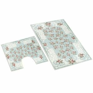 Bellatex Orient rózsával 3D fürdőszobai szőnyeg szett , 60 x 100 cm, 60 x 50 cm kép