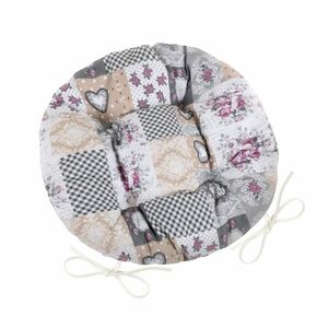 Bellatex DITA Patchwork ülőpárna kerek steppeltlove, 40 cm kép
