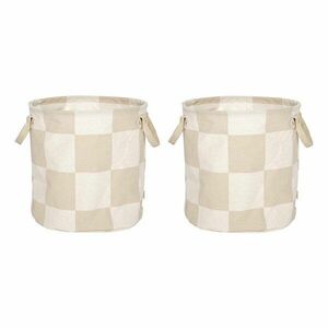 Textil tárolókosár szett 2 db-os ø 32x32 cm Chess – OYOY Living Design kép