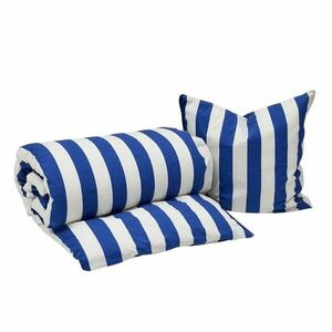 Fehér-kék egyszemélyes pamut ágyneműhuzat 140x200 cm Shima – OYOY Living Design kép