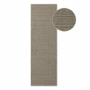 Szürke kézi szövésű gyapjú futószőnyeg 80x250 cm Camden Parker – Ted Baker kép