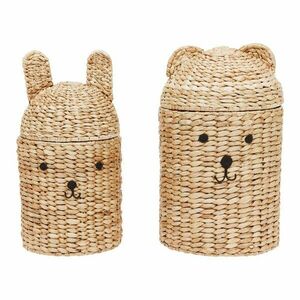 Natúr színű tengerifű játéktároló kosár szett 2 db-os ø 28, 5x49, 5 cm Bear & Rabbit – OYOY Mini kép