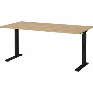 Állítható íróasztal tölgyfa dekoros asztallappal 80x160 cm Lissabon – Germania kép