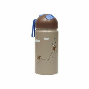 Barna alumínium gyerek ivópalack 360 ml Friends in the Forest – OYOY Mini kép