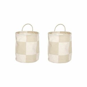 Textil tárolókosár szett 2 db-os ø 18x22 cm Chess – OYOY Living Design kép