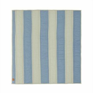 Kék-krémszínű játszószőnyeg 130x140 cm Striped – OYOY Mini kép