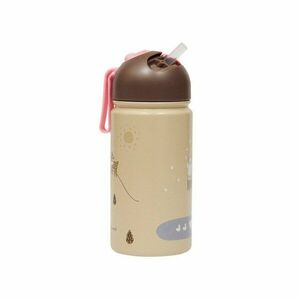 Világosbarna alumínium gyerek ivópalack 360 ml Friends in the Forest – OYOY Mini kép