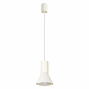 Bézs fém függőlámpa ø 14 cm Niru – Sollux kép