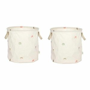 Krémszínű textil játéktároló kosár szett 2 db-os ø 32x32 cm Moira – OYOY Mini kép