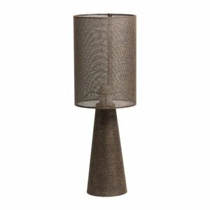 Barna asztali lámpa textil búrával (magasság 58 cm) Micky – Light & Living kép