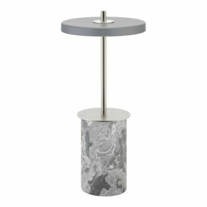 Szürke márvány LED dimmelhető asztali lámpa fém búrával (magasság 25, 5 cm) Asteria Move Mini – UMAGE kép