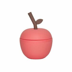 Piros szilikon gyerek bögre Apple – OYOY Mini kép