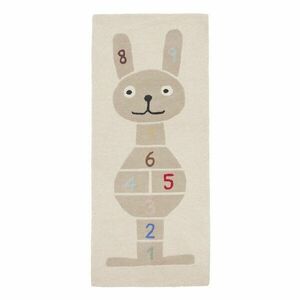 Kézi szövésű gyapjúkeverék gyerek játszószőnyeg 75x180 cm Rabbit Hopscotch – OYOY Mini kép