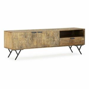 Natúr színű mangófa TV-állvány 175x55x40 cm Priya – MOME kép