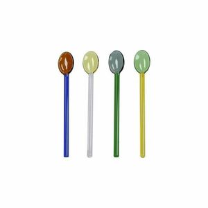 Üveg négyszemélyes evőeszköz készlet 4 db-os Rainbow – Brandani kép