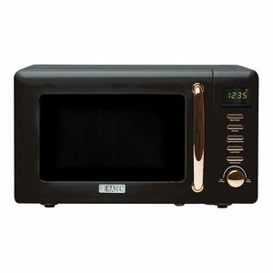Fekete mikrohullámú sütő Black & Copper – Haden kép