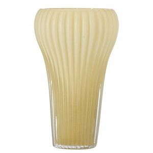Világossárga üveg kézzel készített váza (magasság 28 cm) Averie – Bloomingville kép