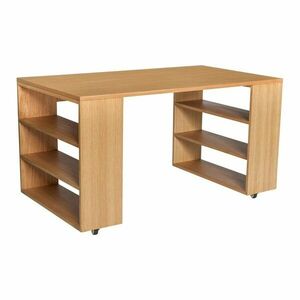 Íróasztal tölgyfa dekorral 80x140 cm Utility – Hübsch kép