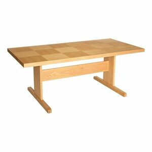 Étkezőasztal tölgyfa dekorral 95x195 cm Skak – Hübsch kép