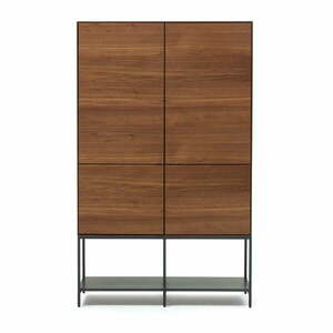 Barna szekrény diófa dekorral 97, 5x160x40 cm Vedrana – Kave Home kép