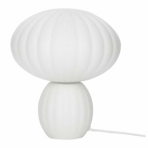 Fehér üveg asztali lámpa (magasság 28 cm) Kumu – Hübsch kép